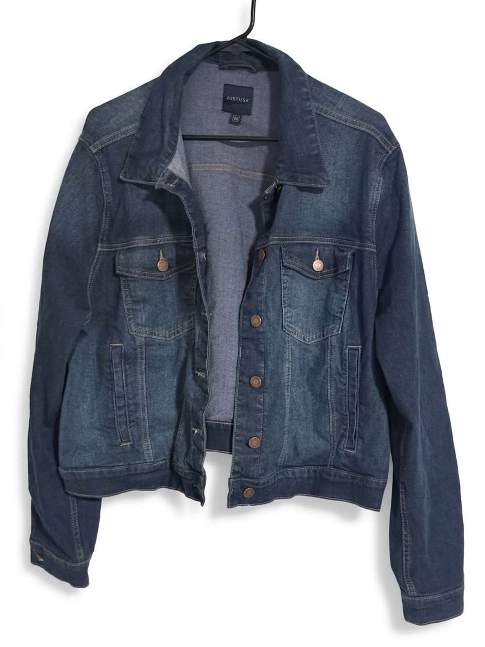 Just USA Indigo Blue Denim Trucker Jacket